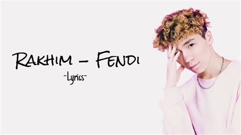 Fendi rakhim lyrics